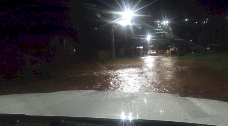 SANTA CECÍCILIA – CIDADE FOI ALAGADA POR FORTE TEMPORAL