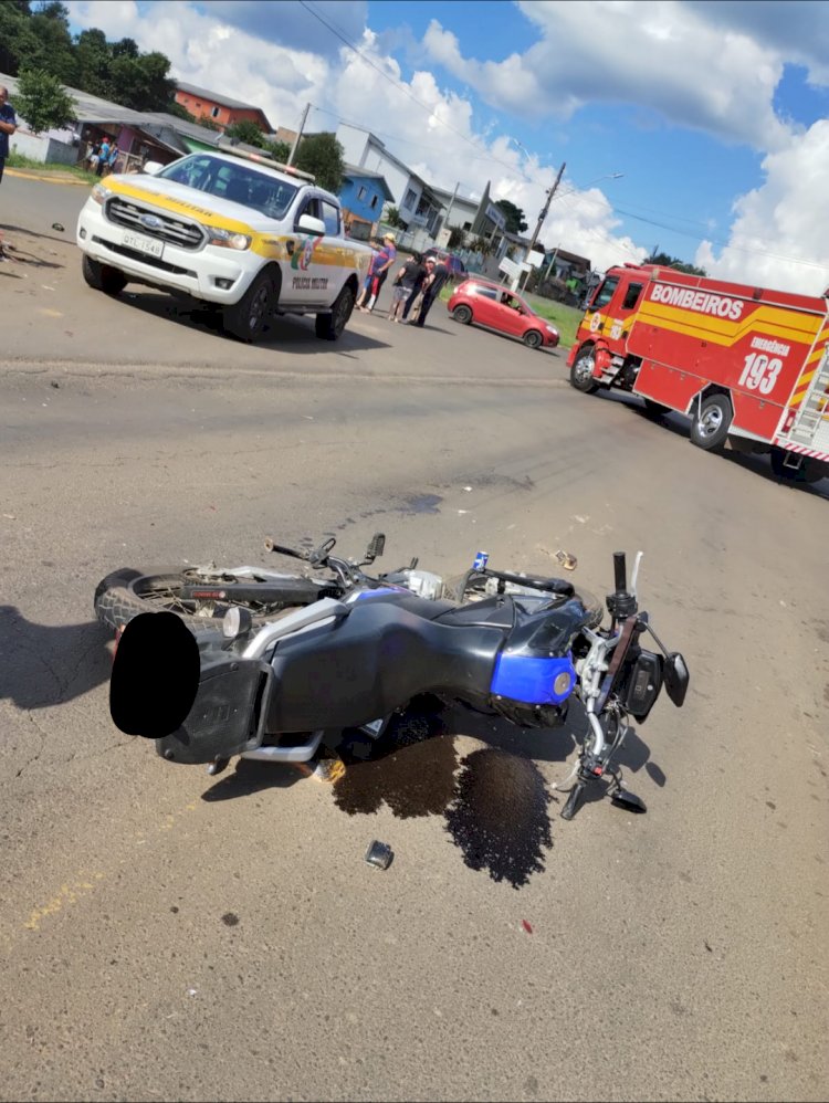 LEBON RÉGIS: CASAL DE IRMÃOS FICAM GRAVEMENTE FERIDOS EM ACIDENTE ENTRE CARRO E MOTO